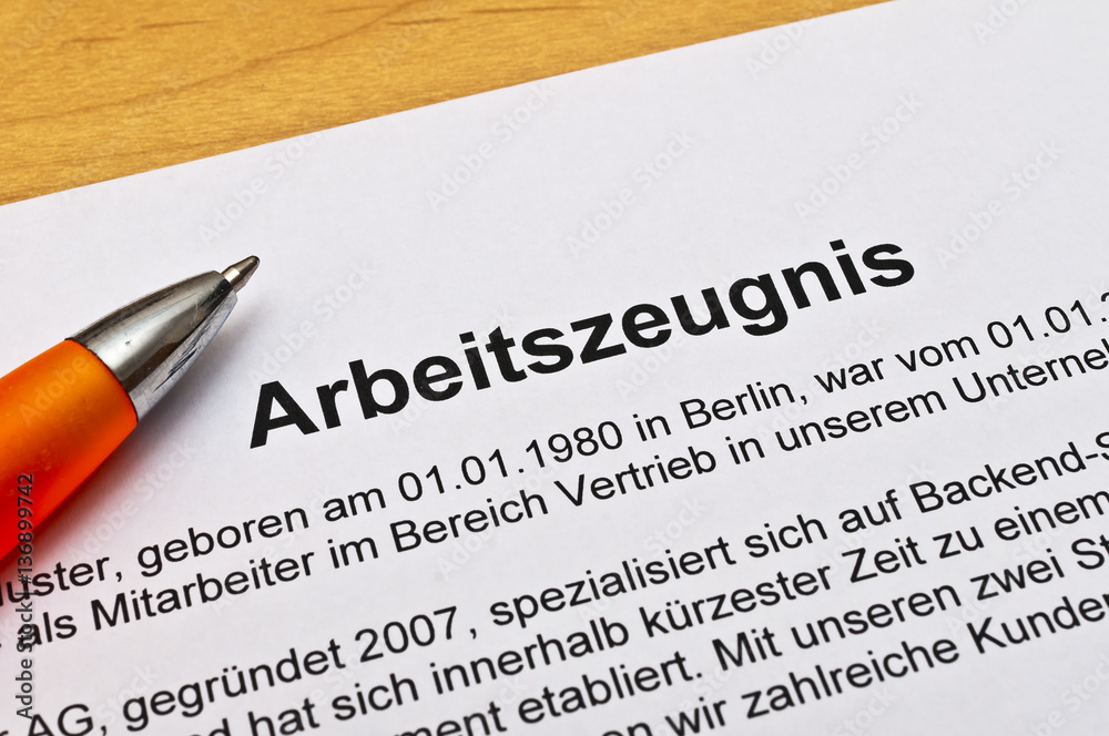 Arbeitszeugnis Arbeitszeugnis