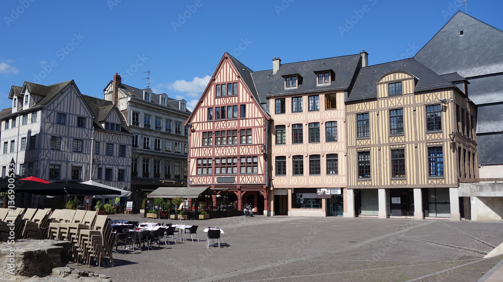 City landscape in Normandy. France.