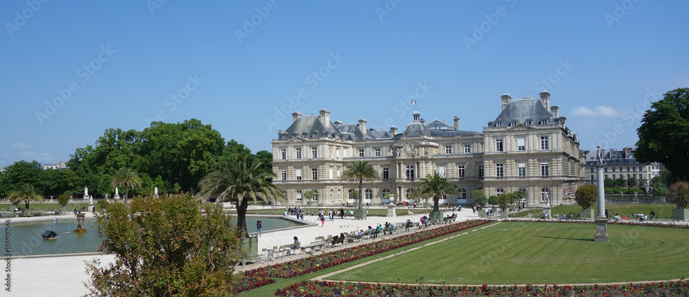 Luxembourg park in summer. France.