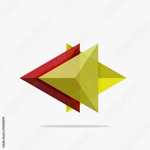 Free Download Blank triangle layout business template - GFXLoad