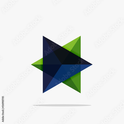 Free Download Blank triangle layout business template - GFXLoad