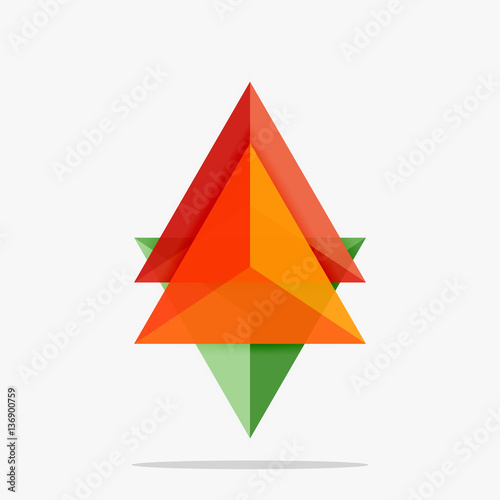 Free Download Blank triangle layout business template - GFXLoad
