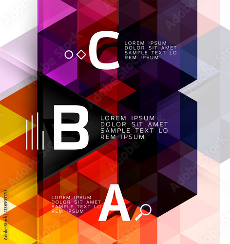 Vector modern triangle background