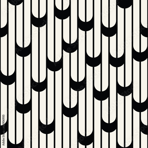Abstract geometric black and white minimal graphic design lines pattern