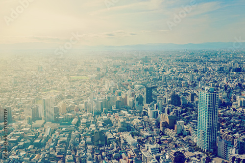 東京、新宿、俯瞰