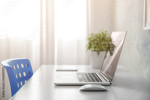Comfortable workplace with ...