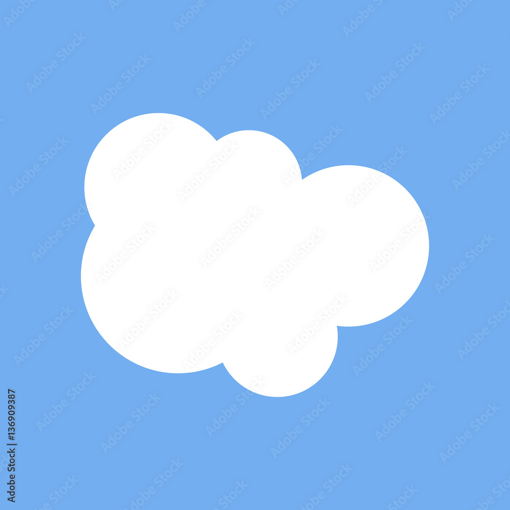 Cloud flat icon Cloud flat icon