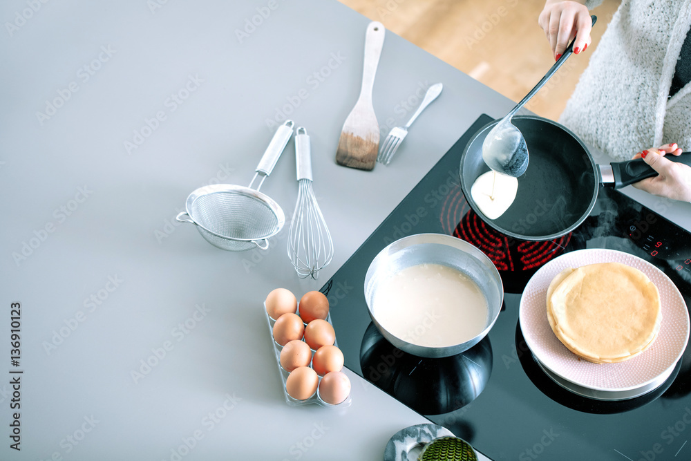 Sebstgemachte Pfannkuchen Sebstgemachte Pfannkuchen