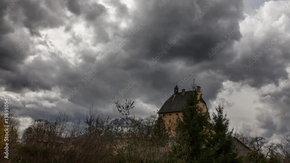 4K Timelapse of storm clouds in Elsbethen, austria 4K Timelapse of storm clouds in Elsbethen, austria