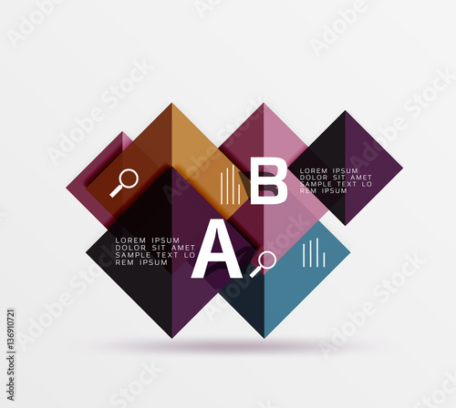 Free Download Geometric abstract background with option infographic - GFXLoad