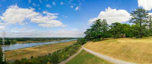 Beautiful summer landscape of the Loire valley  France