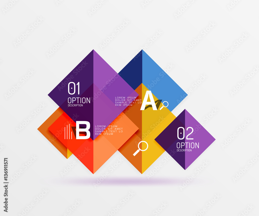 Geometric square and triangle template Geometric square and triangle template