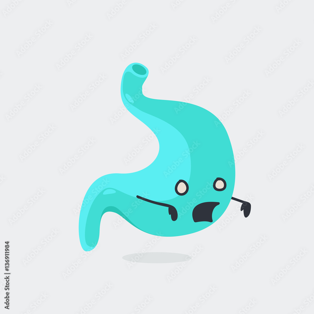 Obraz premium Stomach character