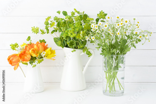 Wallpaper Mural ブプレリューム　チューリップ　マトリカリア　春の花 Torontodigital.ca