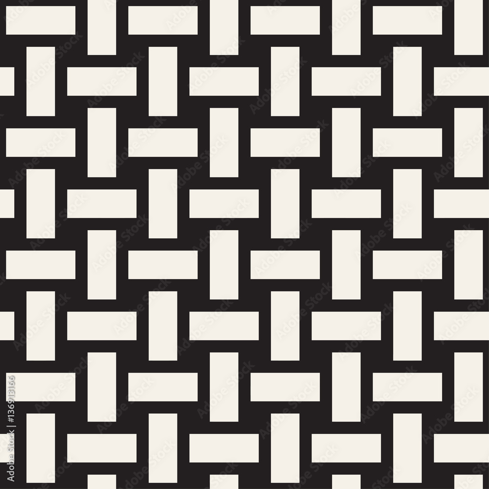 Trendy monochrome twill weave. Vector Seamless Black and White Pattern. Trendy monochrome twill weave. Vector Seamless Black and White Pattern.