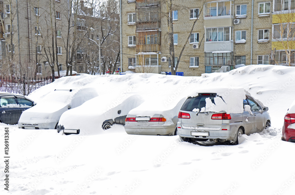 city under snow