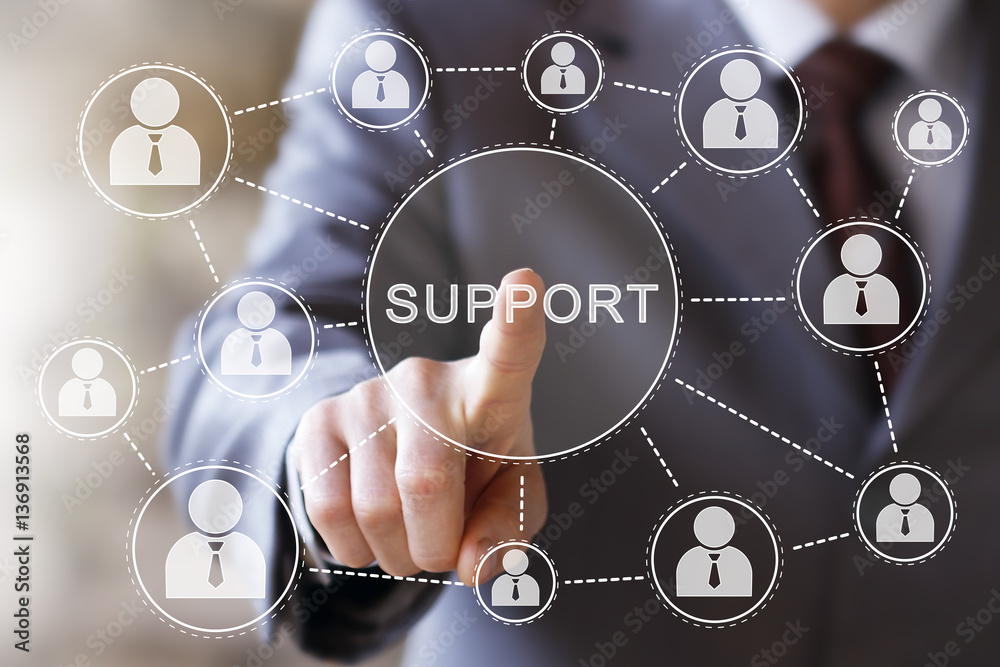 Business button support network Business button support network