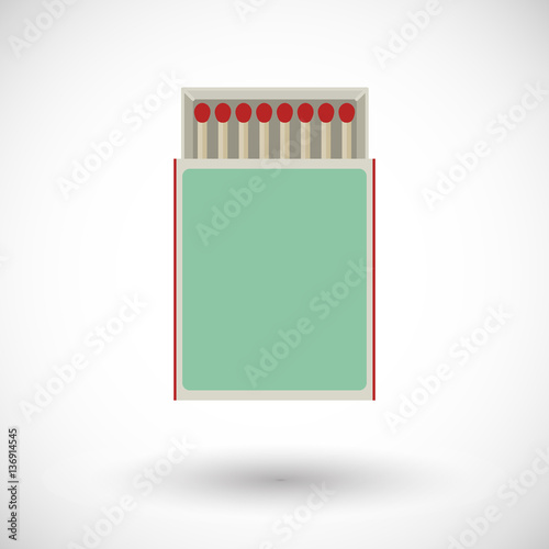 Matchbox flat vector icon