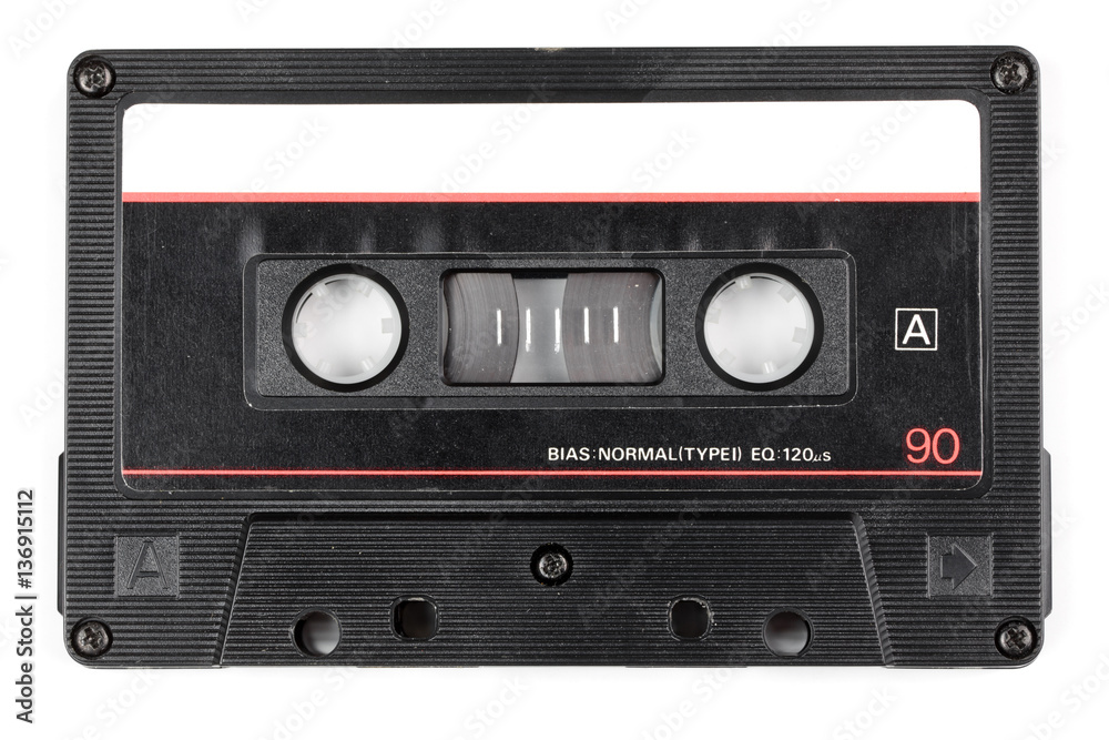 Obraz premium Vintage audio cassette isolated