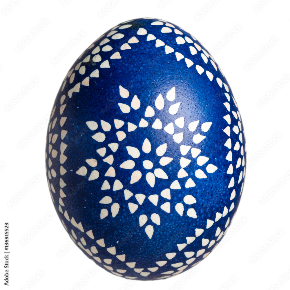 Obraz premium Single Sorbian Easter Egg isolated on white