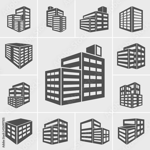 Building Icons illustration vector