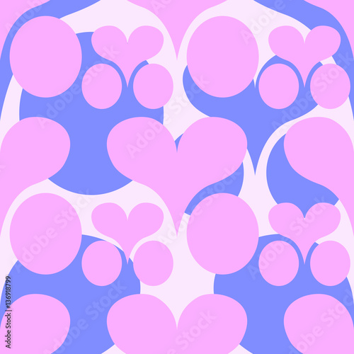 Textur - Nahtlos - Muster - Herzen - Valentinstag