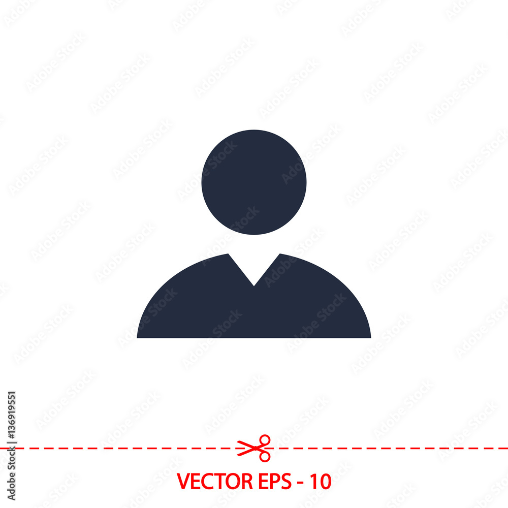 Business man icon, vector illustration. Flat design style Business man icon, vector illustration. Flat design style