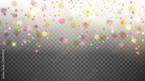 Abstract Colourful Gems, Triangles on Transparent Background  -