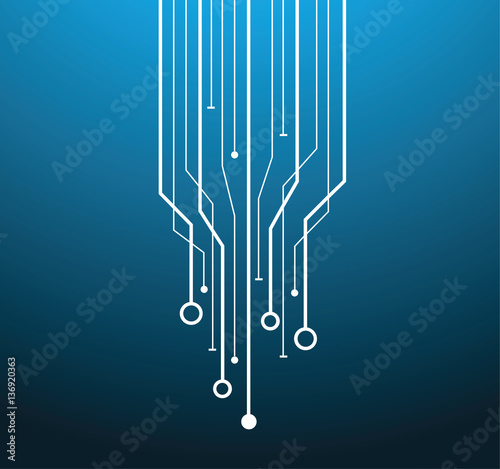 Futuristic data network illustration