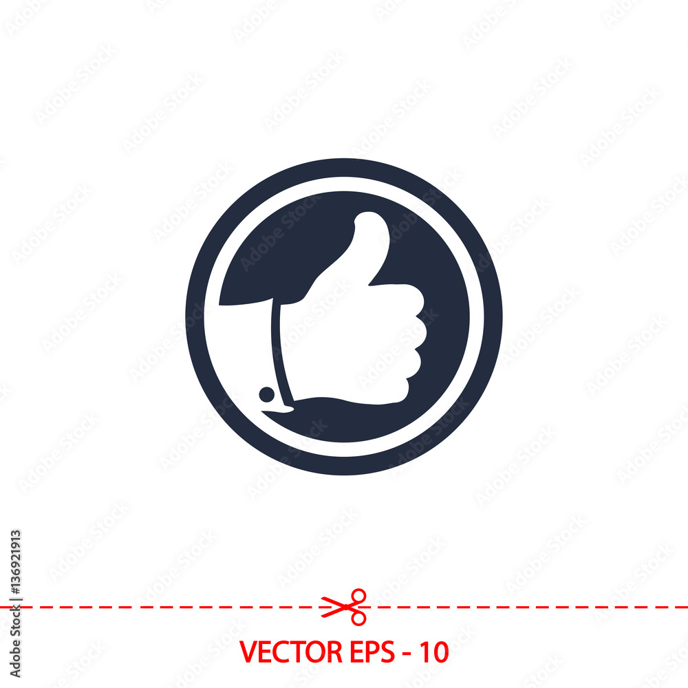 LIKE icon , vector illustration. Flat design style LIKE icon , vector illustration. Flat design style