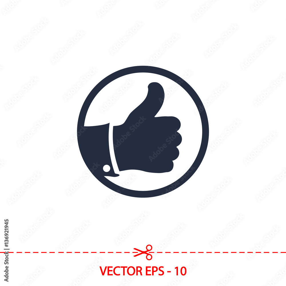 LIKE icon , vector illustration. Flat design style LIKE icon , vector illustration. Flat design style