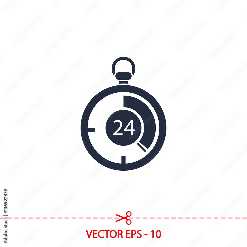stopwatch icon, vector illustration. Flat design style stopwatch icon, vector illustration. Flat design style