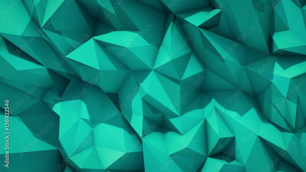 Polygonal abstract surface. Semless loop 3D render Polygonal abstract surface. Semless loop 3D render