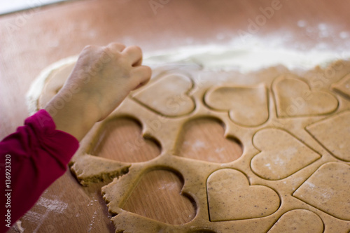 Girl with hearts of dough