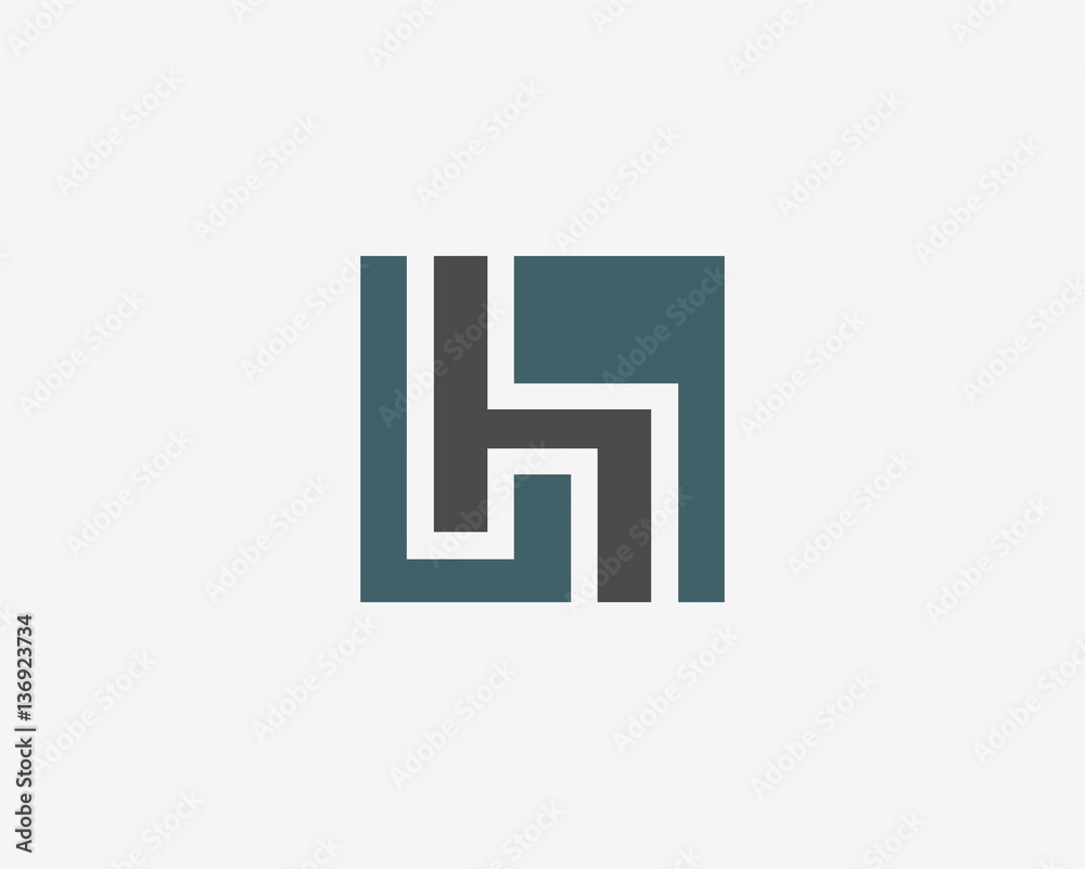 Letter H logo icon design template elements. Abstract vector icon. Letter H logo icon design template elements. Abstract vector icon.