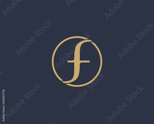 Letter F logo icon design template elements. Abstract design for fashion Business.
