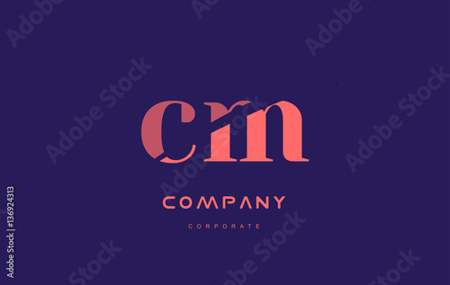 m c cm company small letter logo icon design
