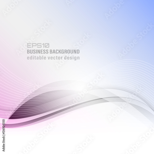 Abstract wavy vector business background.