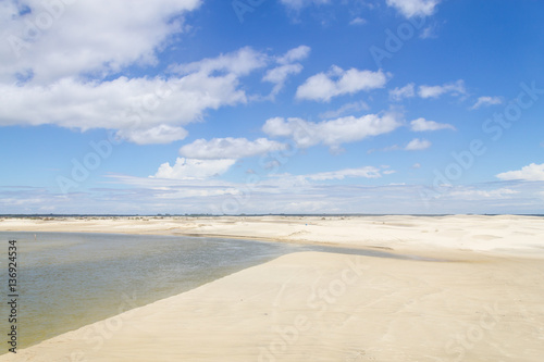 Water channel and Dunes in the Tavares beach