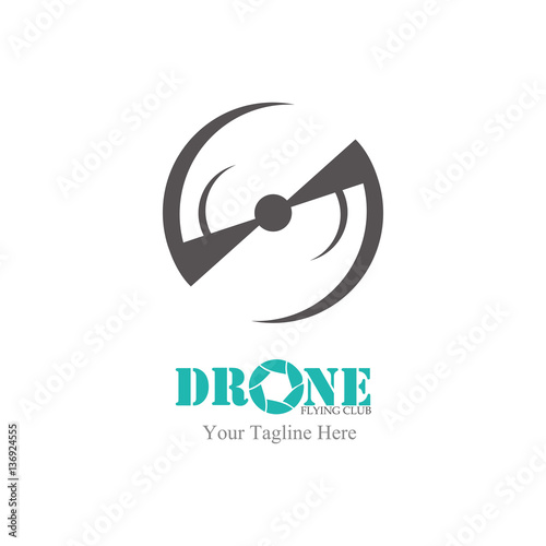 Drone logo. Flying club