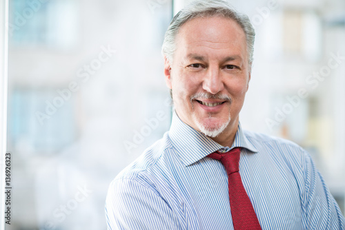 Smiling senior businessman portrait © Minerva Studio