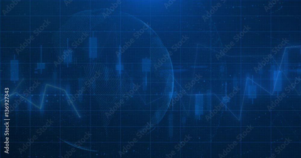 Stock market financial analysis indicator background