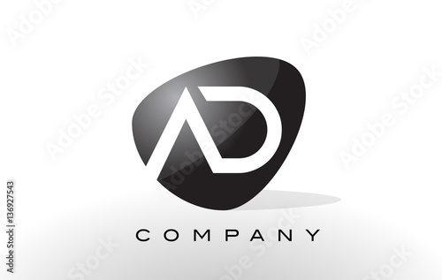 AD Logo.  Letter Design Vector.