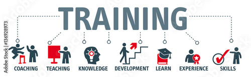 Banner Training and learning concept photo