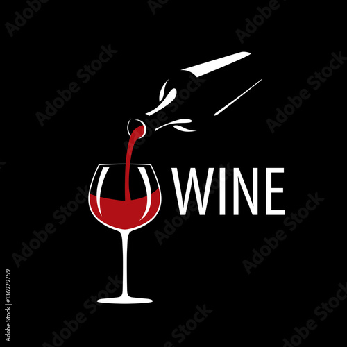 vector logo wine