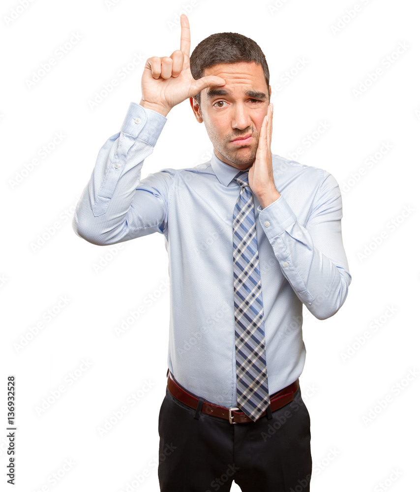 Loser young businessman Loser young businessman