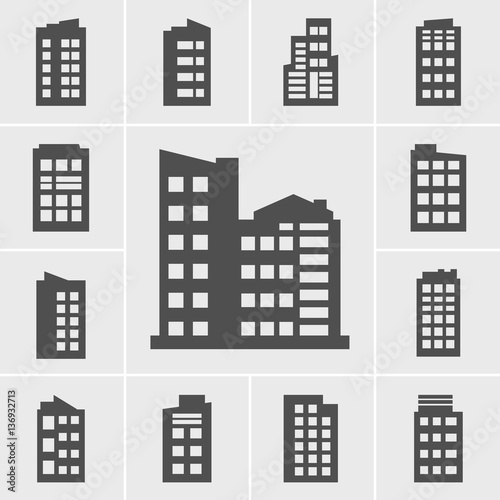 Icons Building vector