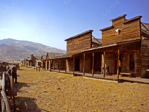 old trail town, cody, wyoming, usa photo
