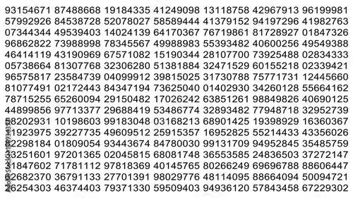 Randomly generated numbers graphic background data hacking concept