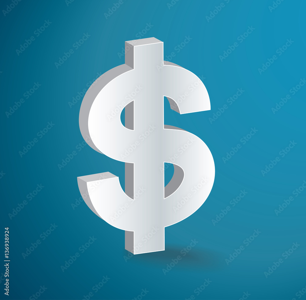Dollar icon symbol vector Dollar icon symbol vector